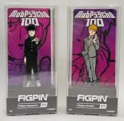 FiGPiN Shigeo Kageyama #376 & Reigen Arataka #377- Mob Psycho 100 - Free Ship!