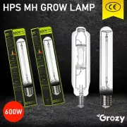 HYDROPONICS 600W HPS MH GROW LIGHT BULB METAL HALIDE LAMP HIGH PRESSURE SODIUM