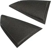 Real Carbon Fiber Rear Side Window Louvers Trim Cover Shutter Blind Compatible For Chevrolet Chevy Camaro ZL1RS SS Coupe 2 Door 2016-20