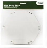 Lets Play Distribution Let's Play Games Hex Dice Tray 8" (White)