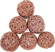 10Pcs Decorative Rattan Balls for Home Decor Rattan Ornaments for Garden Corridors and Rooms Stylish and Safe Hanging Decorations