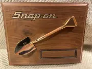 Snap On Tools Collectable BURY THE COMPETION 24K GOLD PLATED SHOVEL Plaque