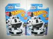 HOT WHEELS TWO WHITE 2021 HW SCREEN TIME MICKEY MOUSE DISNEY STEAMBOAT LOW SHIP