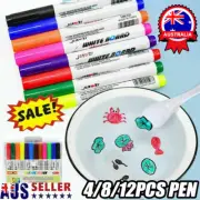 4/8/12pcs Magical Water Painting Pen Magic Doodle Drawing Pens RO