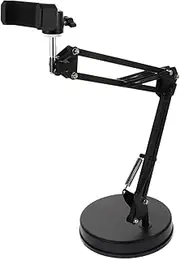 Desktop Camera Clamp Flash Light Stand 360° Rotating Scissor Arm 1/4 Inch Screw Connector Universal for Camera SLR Phone