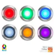 Havit Lighting Flame 0.5W LED Deck Light Kit - 316 Stainless Steel - RGBCW