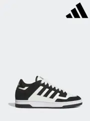 adidas Black Rapid Court Low Trainers (E44861) | $115