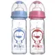 【布克浩司】PUKU寬口玻璃奶瓶 寬口口徑230cc-藍/粉 (P10160)