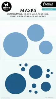 Studio Light Essentials 5.9"X8.25" Stencil-Nr. 222, Circle Pattern SMASK222