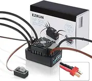 2-4S LiPo 120A Waterproof Brushless ESC Speed Controller BEC 6V 3A for T Plug for 1/8 1/10 RC Car Buggy Short Truck