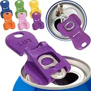 Complete Cover Easy Tab Opener New and Improved 6PK Beverage Barricade 2.0, Colorful Drink Can Protector Cap for Soda, Beer, Coke Shields From Bugs, Bees, Dust
