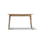 Harmony Home Office Writing Desk With 2 Drawer - Light Oak