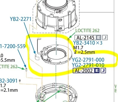 Canon EF 300mm F/2.8 L IS USM II Lens Power Diaphragm Parts YG2-2791 ( Mark II )