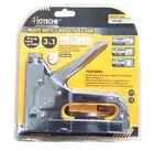 Heavy Duty 3 in 1 Hand Staple Gun Tacker Chromed with 600 Staples 170102