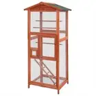 i.Pet Bird Cage Wooden Pet Cages Aviary Large Carrier Canary Cockatoo Parrot XL