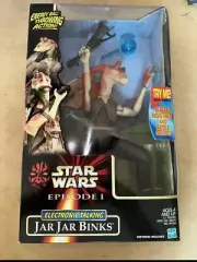 Star Wars Episode 1 Jar Jar Binks Electronic Talking Action Figure $Firm