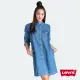 【LEVIS 官方旗艦】女款 牛仔洋裝 / 高質感珍珠釦 / 精工中藍染水洗 人氣新品 85793-0000