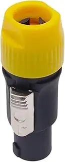 CCWUTQF 4 Pole Male Plug Audio Speaker Powercon Connector(C-Yellow)