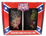 Lynyrd Skynyrd Collectors Series Pint Glasses 2 Pack 2006 NEW IN BOX