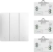 xuefu Self-Pow Wall Light Wireless Switch Self-Powered Remote Control No Battery No Wire IP54 Waterproof Indoor Kinetic Switch