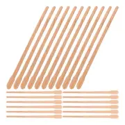 100PCS Wooden Waxing Sticks Applicators Wax Stick Spatula for Hair Removal