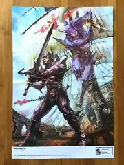 2008 Official Final Fantasy IV 4 / Zack & and Wiki Wii DS 2-Sided Promo Poster
