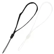 2 Pcs White Black 7.5" Length Camera MP3 MP4 Smart Phone Hand Wrist Strap String