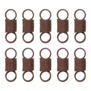 20Pcs Beads clamp Mini Spring Clamps Bead Jewelry End Clasps, Brown
