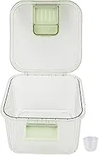 Thickened PET Airtight Rice Storage Bin, Multi-Purpose Dry Food Container with Sealing Lid, Space Saving Kitchen Grain Cylinder for Flour Nuts Cereals (BaxnoreN6MPOHU1-11)