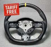 TARIFF FREE REAL CARBON Nappa Leather YELLOW Steering Wheel for MINI R53 R52 R50 (for: Mini)