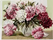 Paint by Numbers DIY Flowers Canvas Oil Painting Kit Wall Decor For Adults Kid