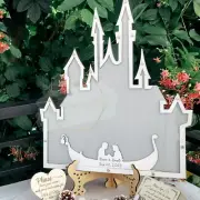 Wonderland Castle Guest Book Alternative Drop Box Golden Castle Fairytale Wonder