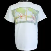 在飛比找蝦皮購物優惠-法國名牌Agnes B.白色短袖T恤 L號 法國製