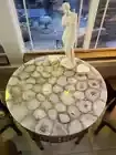White Agate Coffee Table Top Agate Stone Living Room Modern Furniture