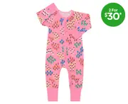 Bonds Baby/Toddler Zip Wondersuit - Blossomfield/Pink