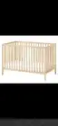 Ikea GULLIVER Cot, pine 70x132 cm