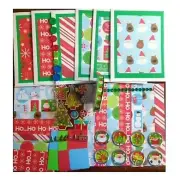 Premade Embellishment Card Kit/Card Making Kit (64 pieces): Ho Ho Ho