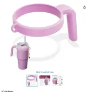 Tumbler Handle with Accessory Hanging Hole Compatible with 20 oz Stanley Tumbler