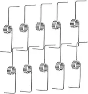 CIYODO 10pcs Trash Can Spring Replacement Parts for Garbage Lids Rubbish Can Lid Spring Replacement Spring Mechanism for Garbage Lid Adjustable Lid Spring Mechanism Silver Stainless Steel