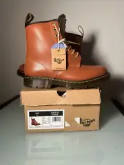 Dr Martens Boots 1460 Tan Blizzard Mens Ankle Fleece Lined Fall Winter Sz 11