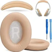 Premium Replacement SoundLink AE2 Ear Pads and SoundLink AE2 Headband pad Cushion Compatible with Bose SoundLink Around-Ear 2 / Bose Soundlink AE2 Headphones Beige