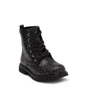 Dolce Vita DV Girls Combat Boots sz 3 Leopard Print Sparkle NEW # bag 25-LL