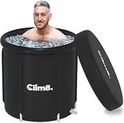 Ice Bath Tub Outdoor for Recovery: 75cm Freestanding Cold Plunge Pool with Lid,Portable Ice Tub Barrel Cold Therapy Bath for Athletes Wim Hof and Cryotherapy,320L Capacity