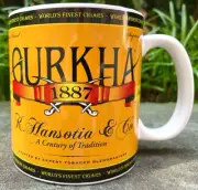 Gurkha Cigars HUGE Coffee Mug, Orange Ceramic - 18 Ounce!