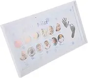 GETAJGHSD Growth Photo Frame Nursery Decor for First Year Frame First Year Photo Frame Picture Frame Boy Room Decor Print Photos Handprint Foot Print Kit for