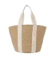Chloé Large Woody Basket Bag One size Nude