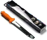 DivePRO Rustproof Premium Steel Abalone Knife Serrated Edge Shellfish Commercial Marine Grade SS316 Tool Ruler