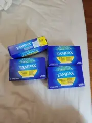 (40) Tampax Cardboard Applicator Tampons, REGULAR Absorbency, Unscented 4x10 Pks
