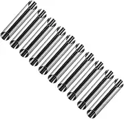 PAMINGONO 20pcs Stainless Steel Croissant Cannoli Tube Molds for Baking Reusable Pastry Making Tools for Home Use for Croissant and Hollow Bread Preparation Silver