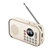Portable FM Radio Rechargeable Small Bluetooth Speaker Surround Stereo5913